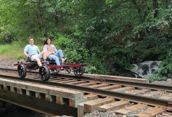 Railbiking by the Hood River